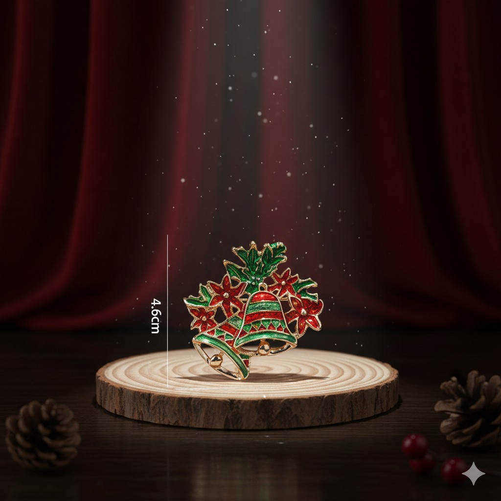 Broches Cloches de Noël d'émail Épingles