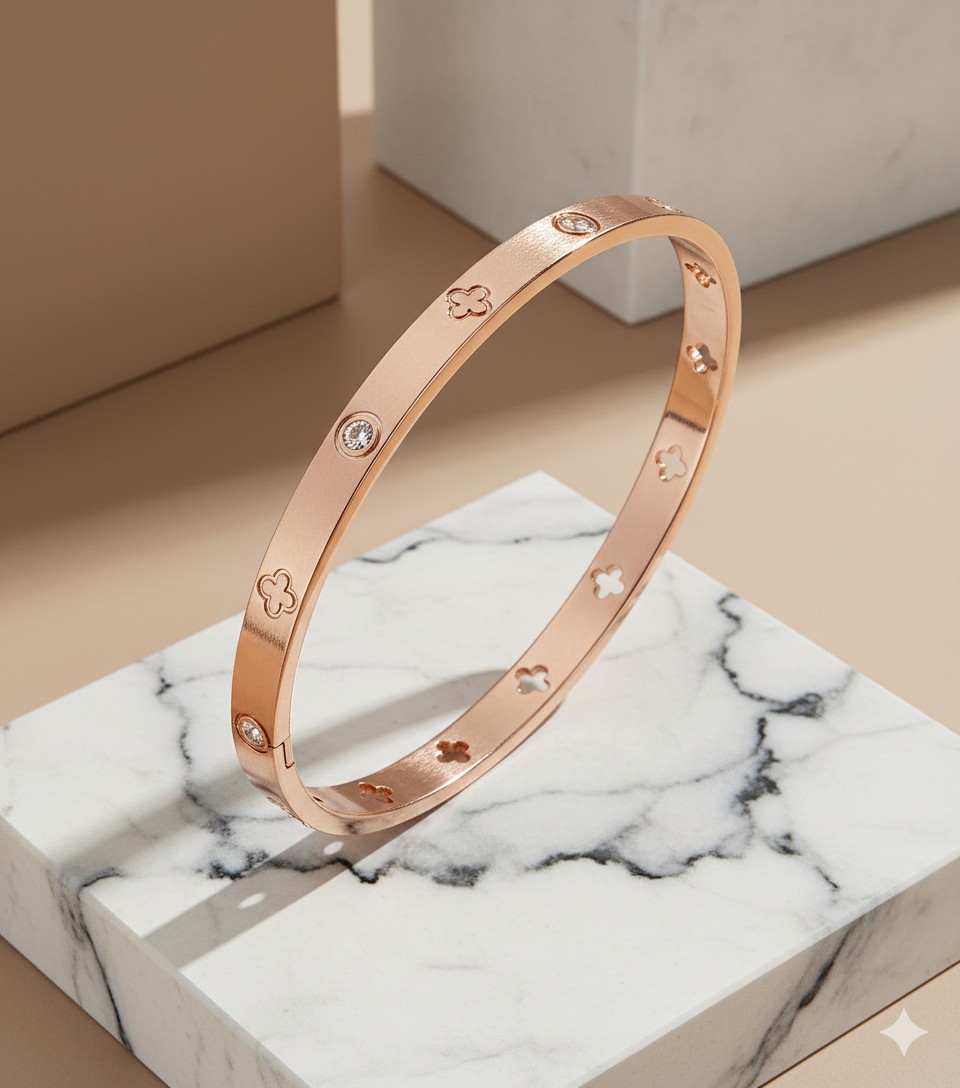 Bracelet "Fleur Rosée"