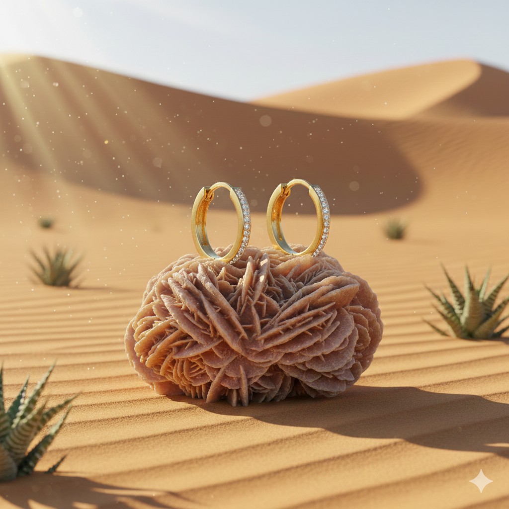 Paire de Boucles d’oreilles "Mirage Doré"