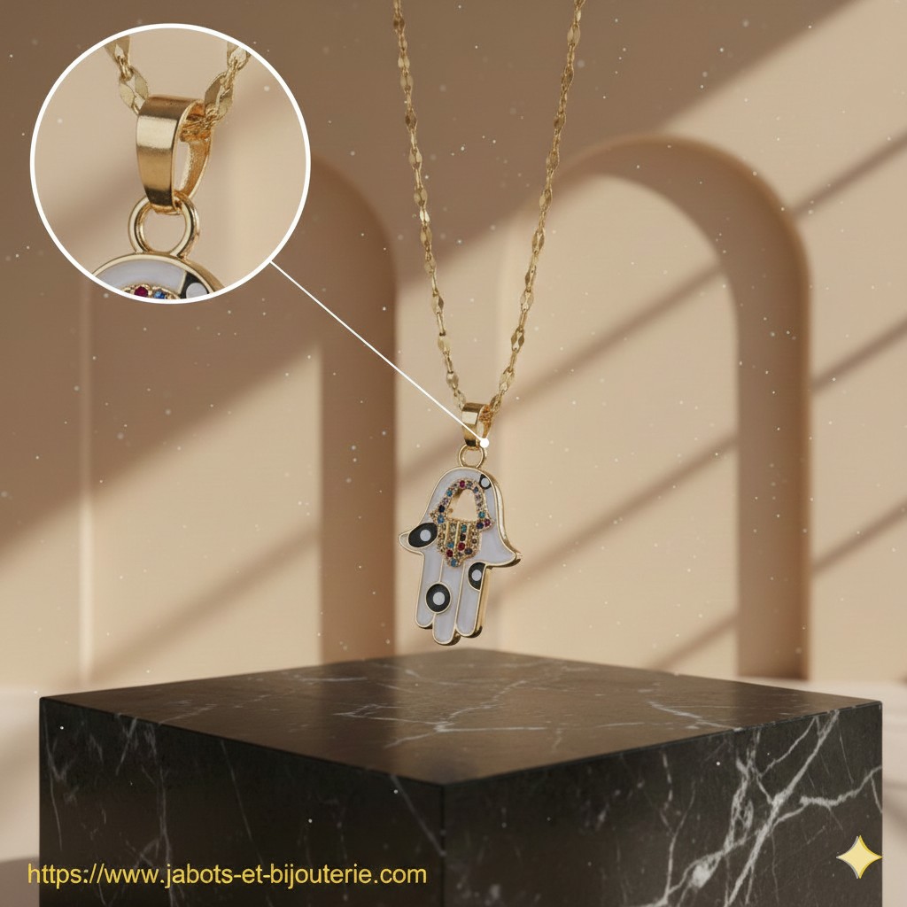 Collier "Hamsa Œil Coloré"