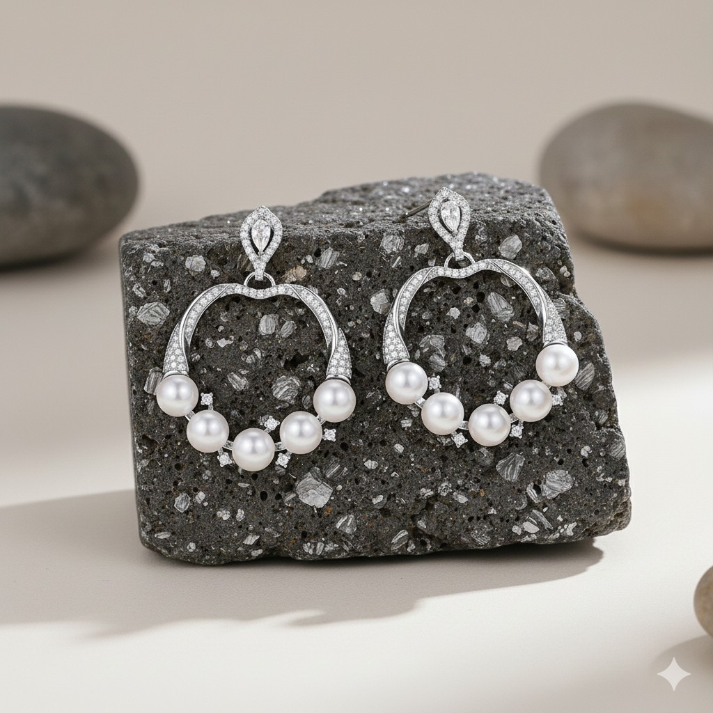 Paire de Boucles d’oreilles "Rêve de Perles"