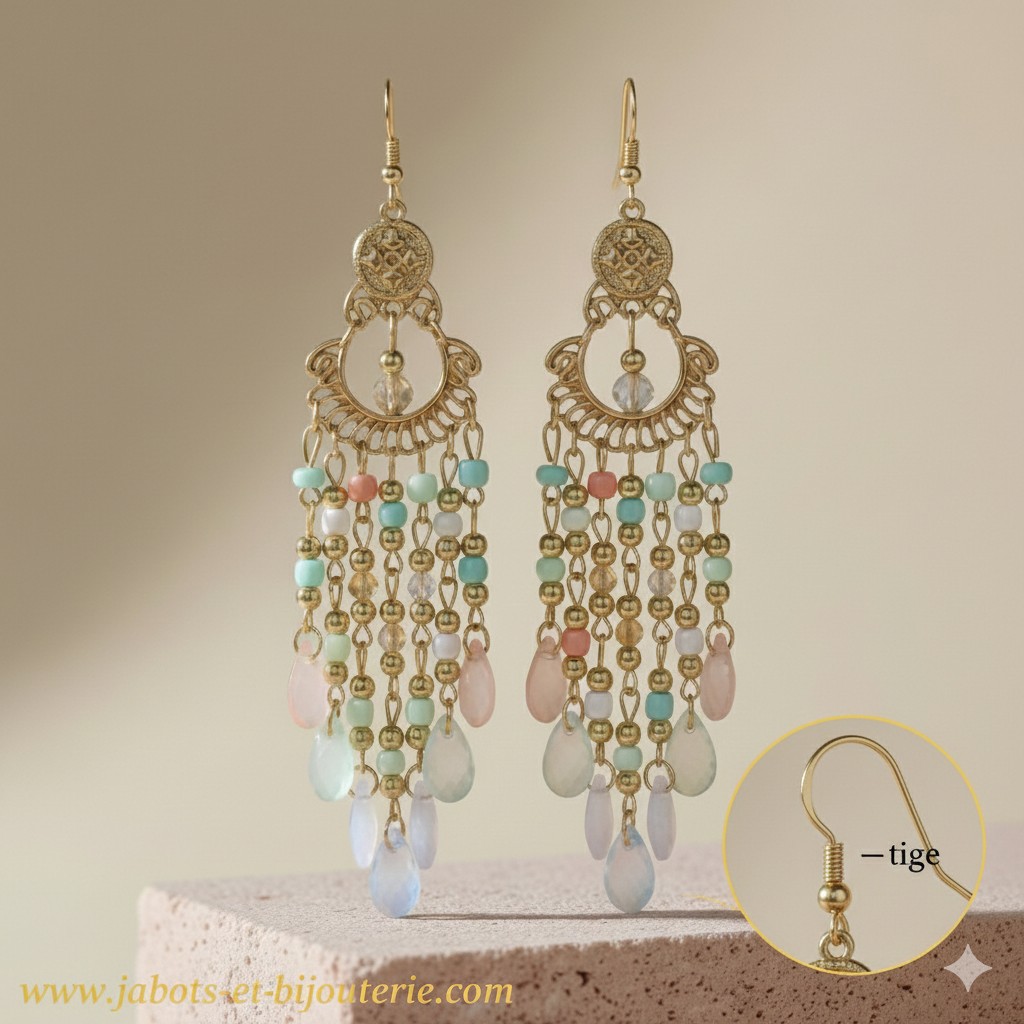 Paire de boucles d’oreilles « Rêve Pastel »