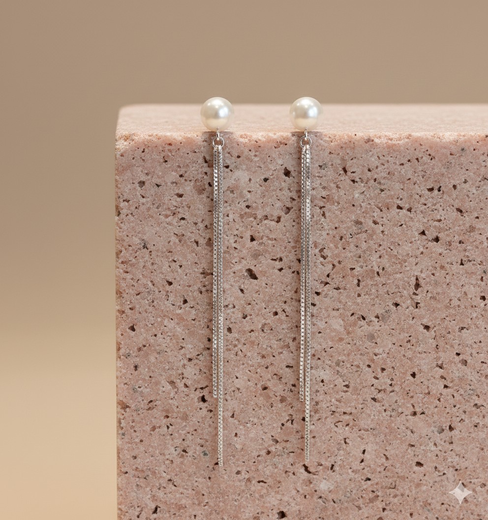 Paire de boucles d’oreilles « Éclat Perlé »