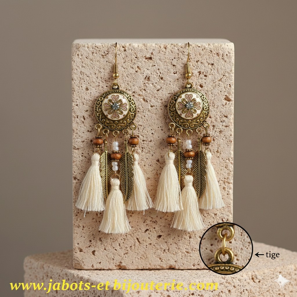 Paire de boucles d’oreilles « Rêve Bohème »