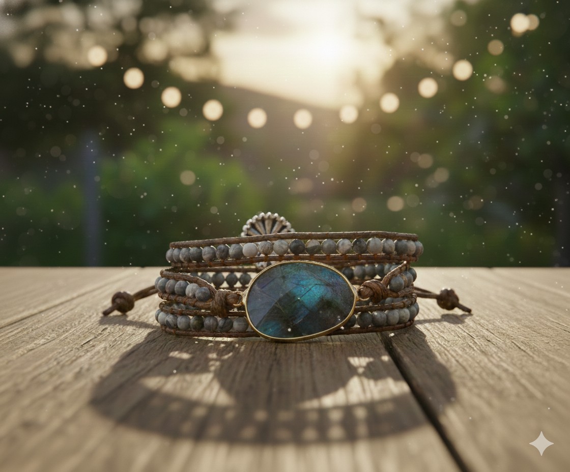 Bracelet LYRA "Équilibre Lunaire" – Harmonie & Intuition