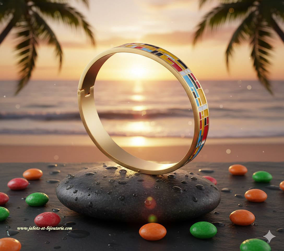 Bracelet "Mosaïque Colorée" - Dynamisme Moderne et Élégance Vibrante