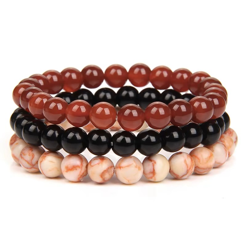 Ensemble de 3 Bracelets "Passion Minérale" - Intensité Élégance et Vitalité Naturelle – Image 2
