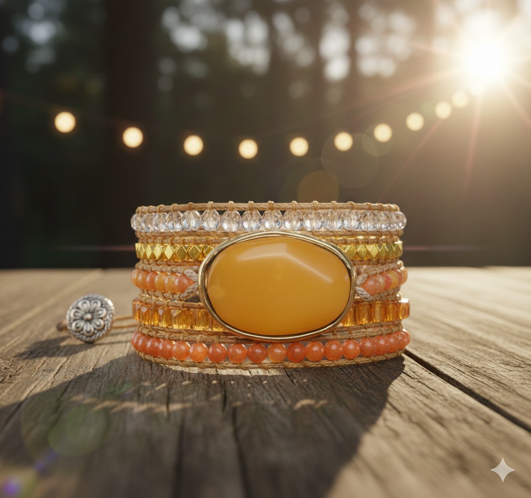 Bracelet "Soleil Énergisant" – Vitalité & Joie
