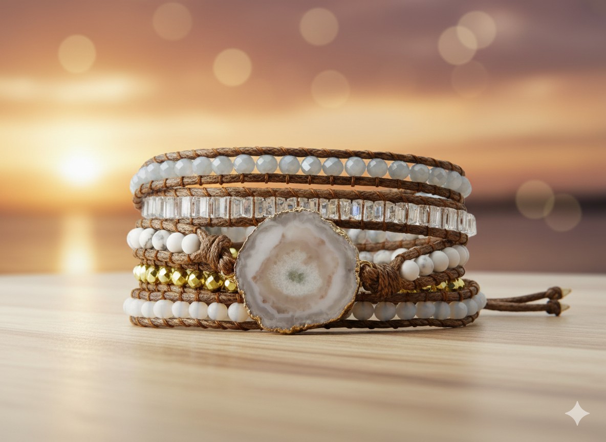 Bracelet "Souffle Marin" – Ancrage & Sérénité