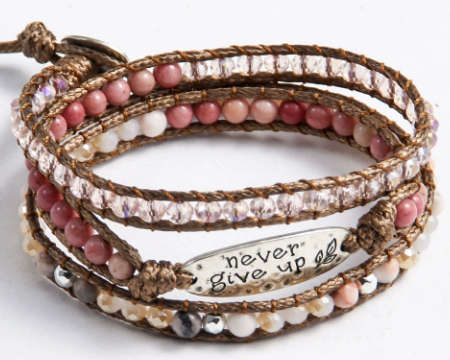 Bracelet "Never Give Up" – Douceur & Motivation – Image 2