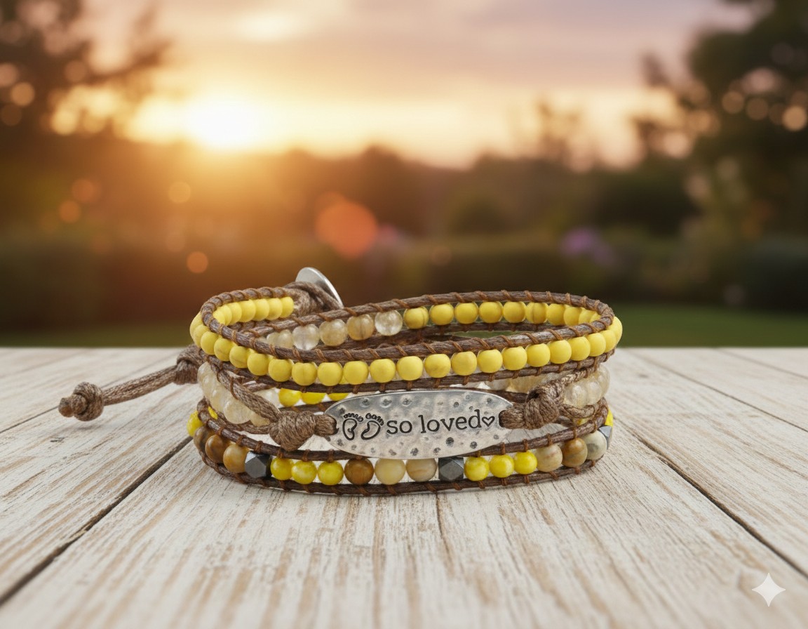 Bracelet "So Loved" – Lumière & Réconfort