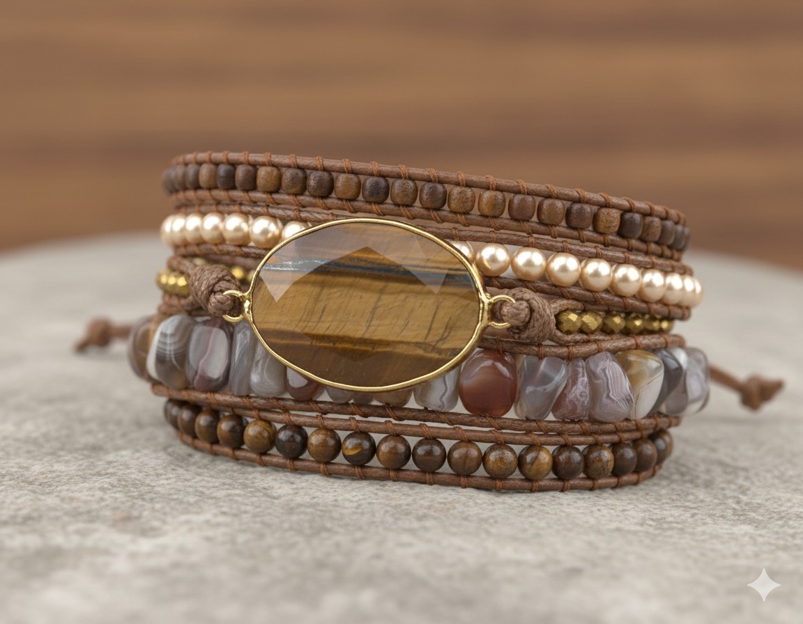 Bracelet "Terre Ancestrale" – Ancrage & Protection
