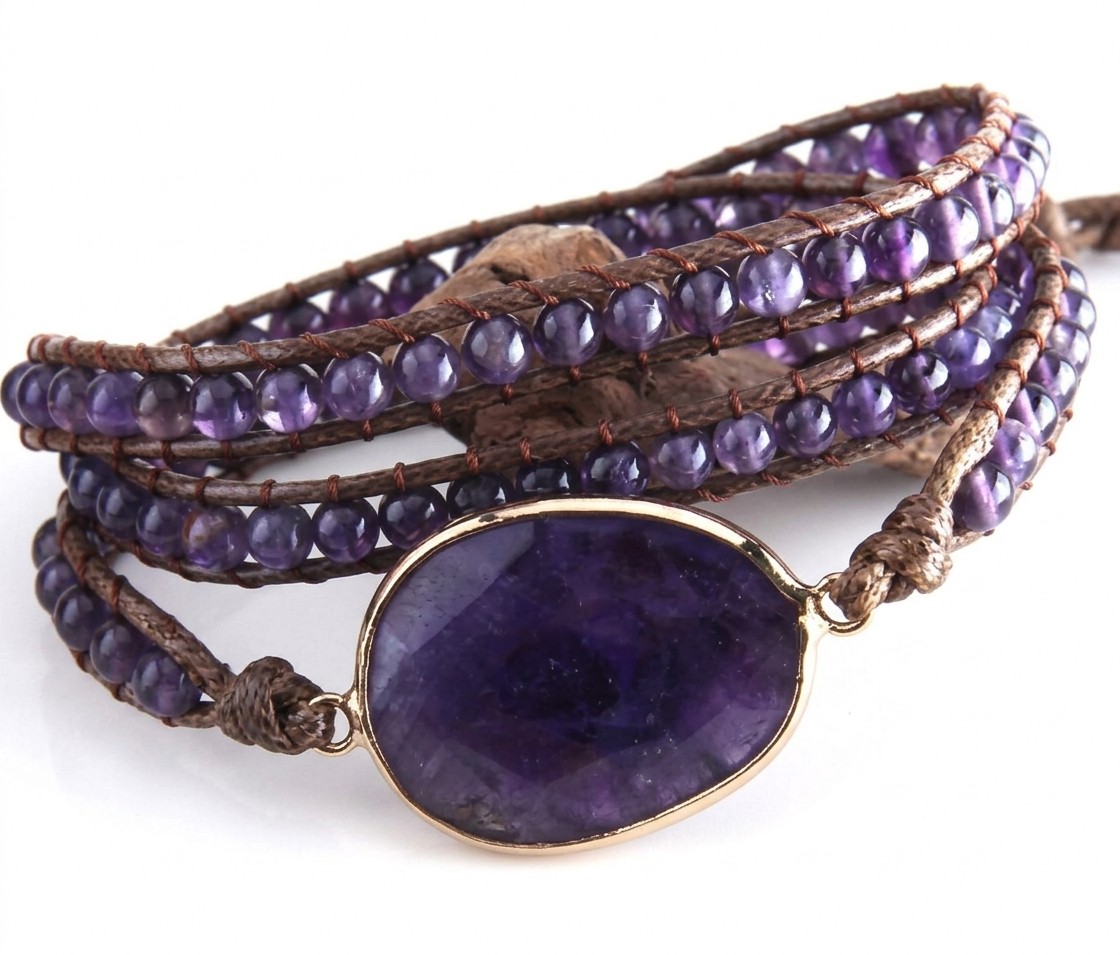 Bracelet "Mystère Violet" – Spiritualité & Protection – Image 2
