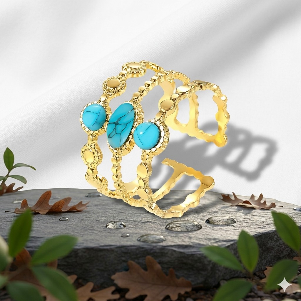 Bracelet LYRA "Éclat de Turquoise"