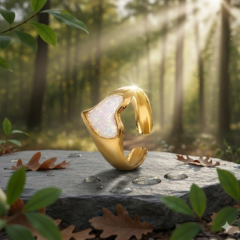 Bague LYRA "Éclat Asymétrique"