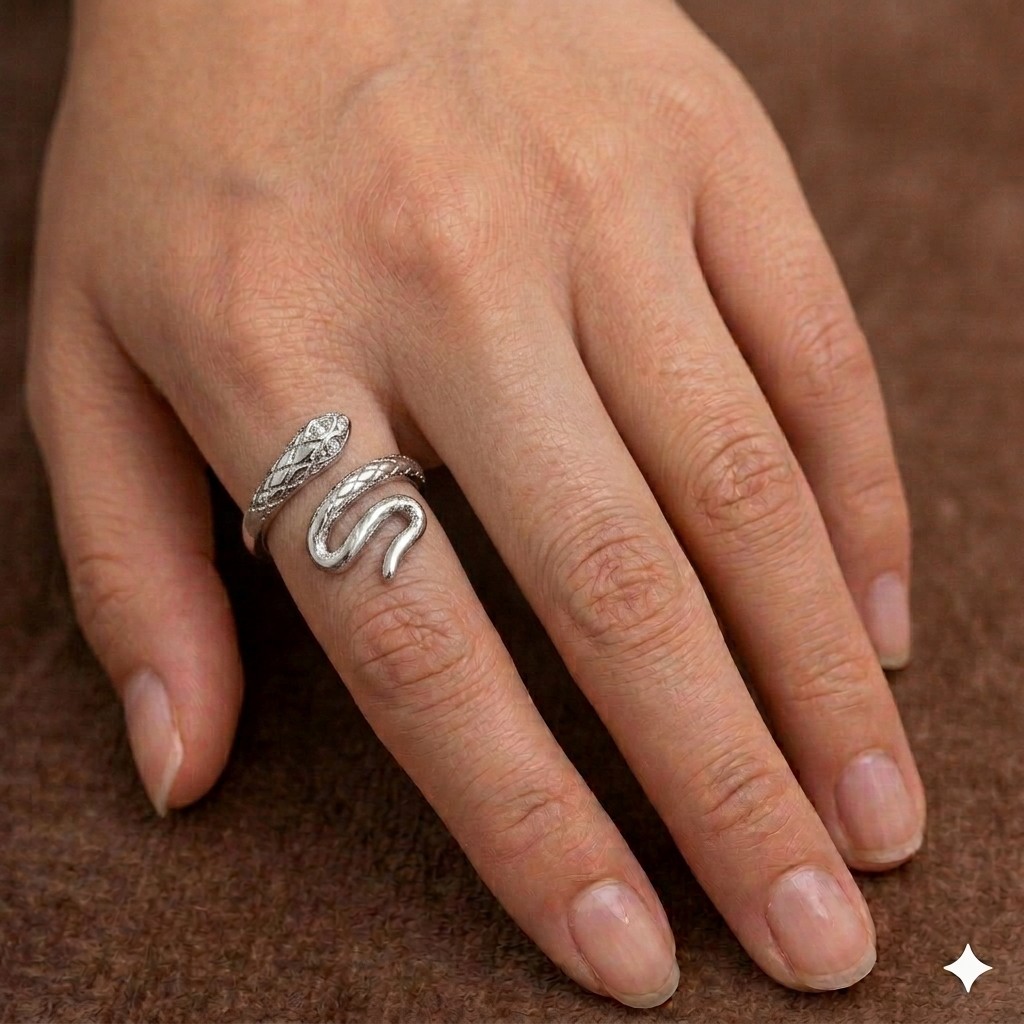 Bague LYRA "Vague d'Élégance Argentée"