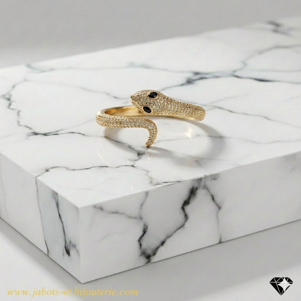 Bracelet LYRA "Serpent aux Yeux Noirs" – Image 2