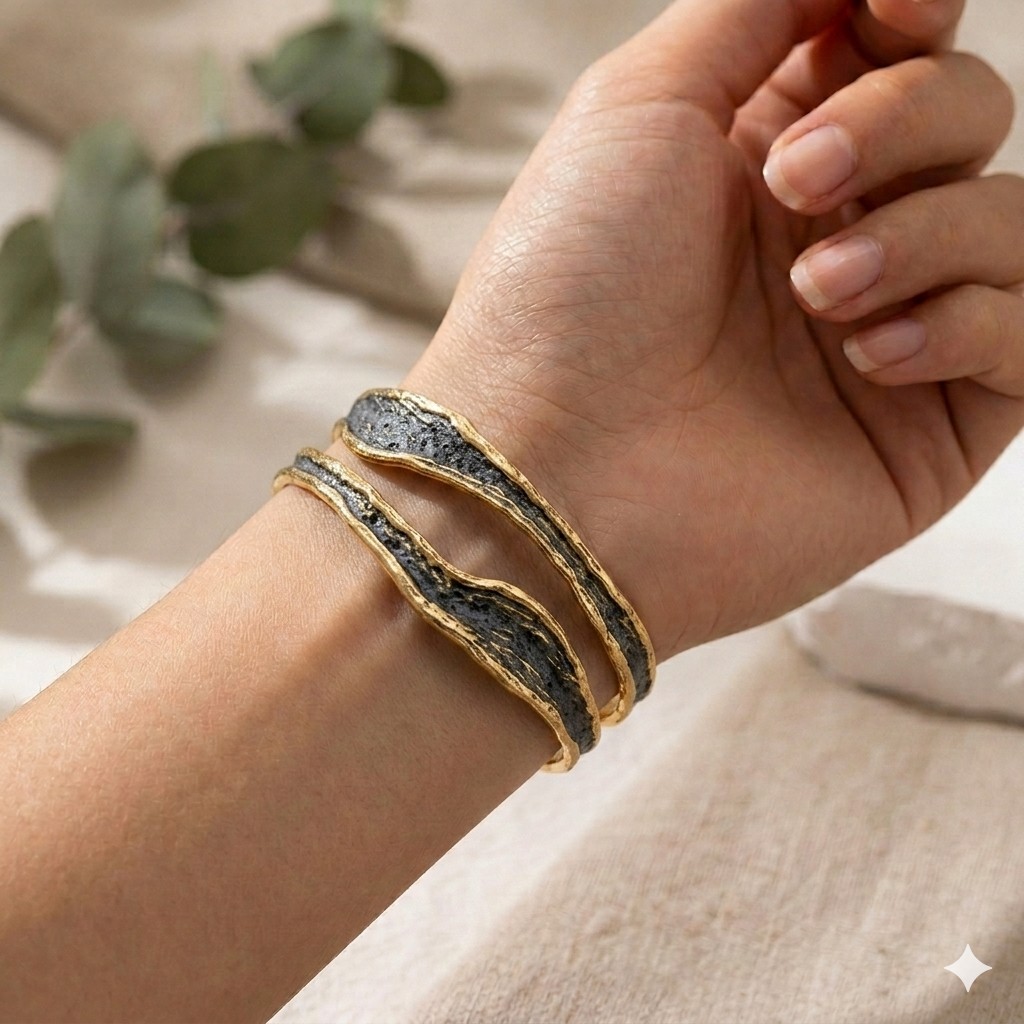 Bracelet LYRA "Éclat Nocturne"